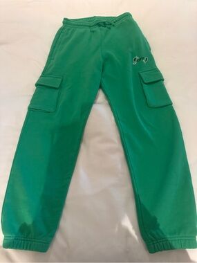 Off-White Kids Green Cargo Sweatpants